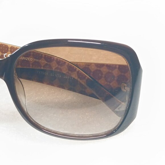 Tory Burch TY7004 Brown Gradient Polarized Sunglasses 58mm Excellent Cond - Picture 5 of 11